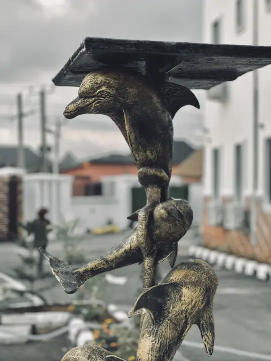 Eagle sculpture at the hotel entrance