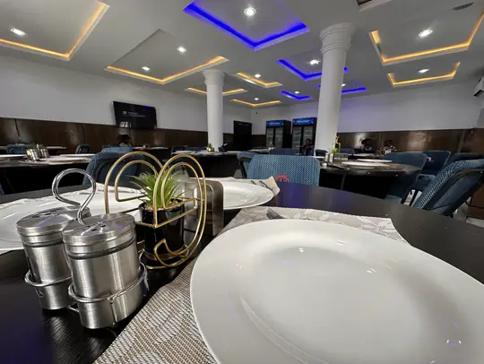 A table set at the restaurant